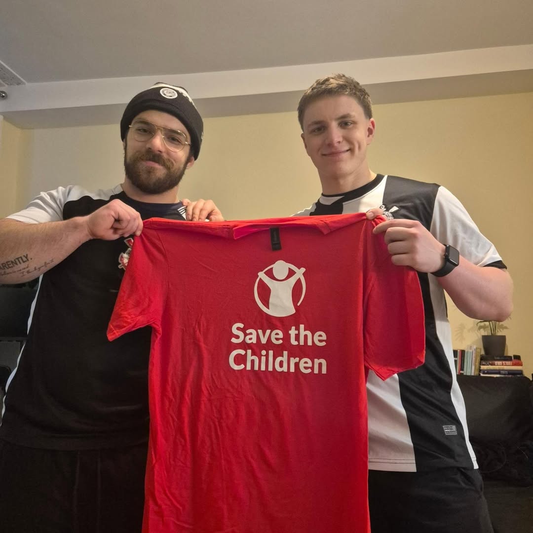 Jamie off the gym floor, fundraising with Corinthians Scotland